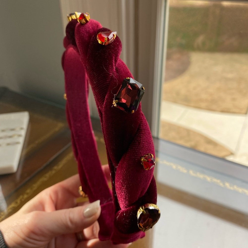 Anthropologie jewel gem rhinestone embellished headband! New!